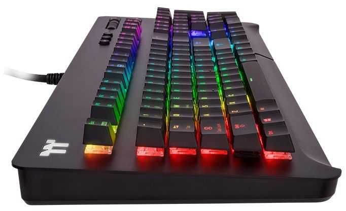 Гейминг клавиатура Thermaltake - Level 20 GT, Cherry MX Blue,RGB,черен