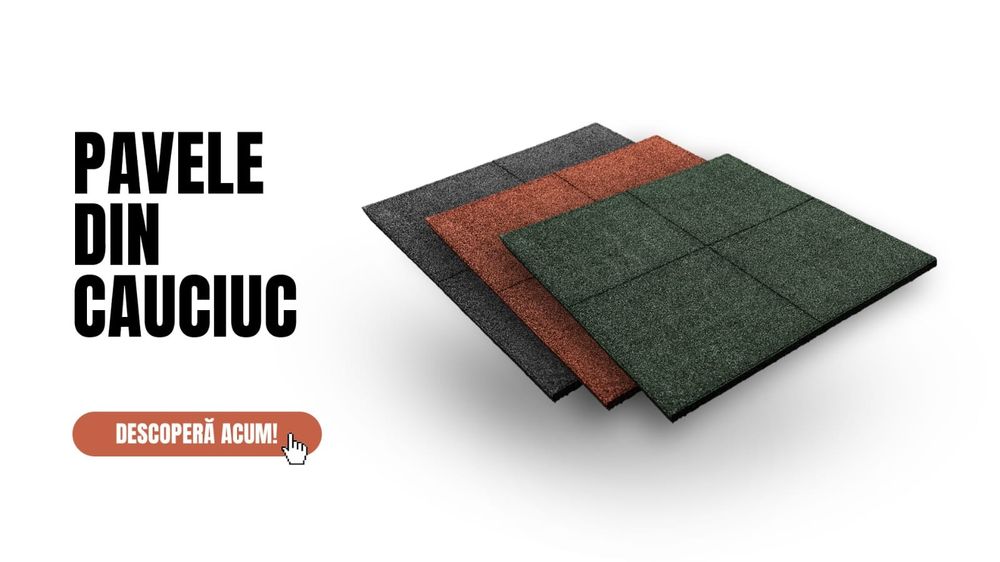 Pavele de cauciuc, dale de cauciuc, aleei gradina, loc de joacă