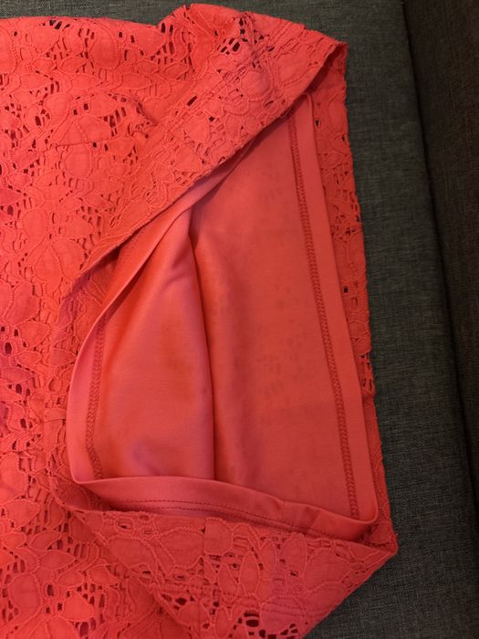 Rochie rosie dantela mar 38S