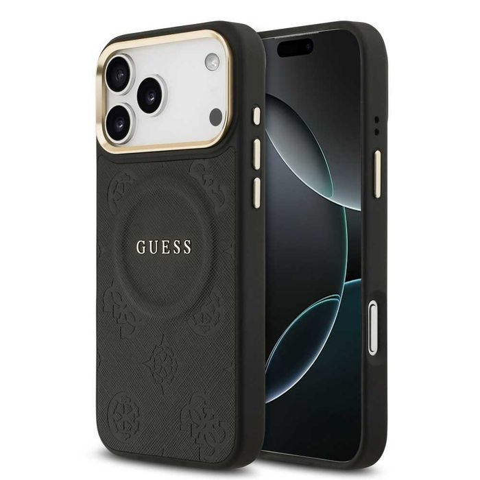 GUESS Калъф Magsafe за iPhone Air 17 17 Pro 17 Pro Max Peony Hot Stamp