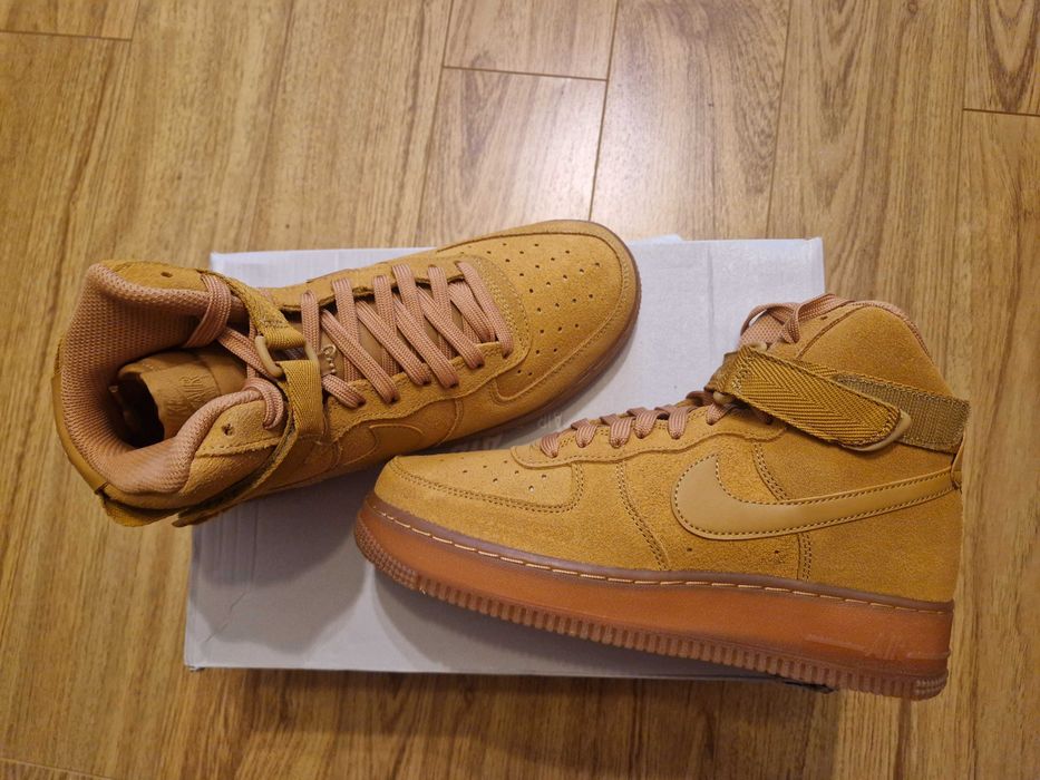 Ghete Nike Air Force 1 One, camel, originali, masura 39, ocazie.