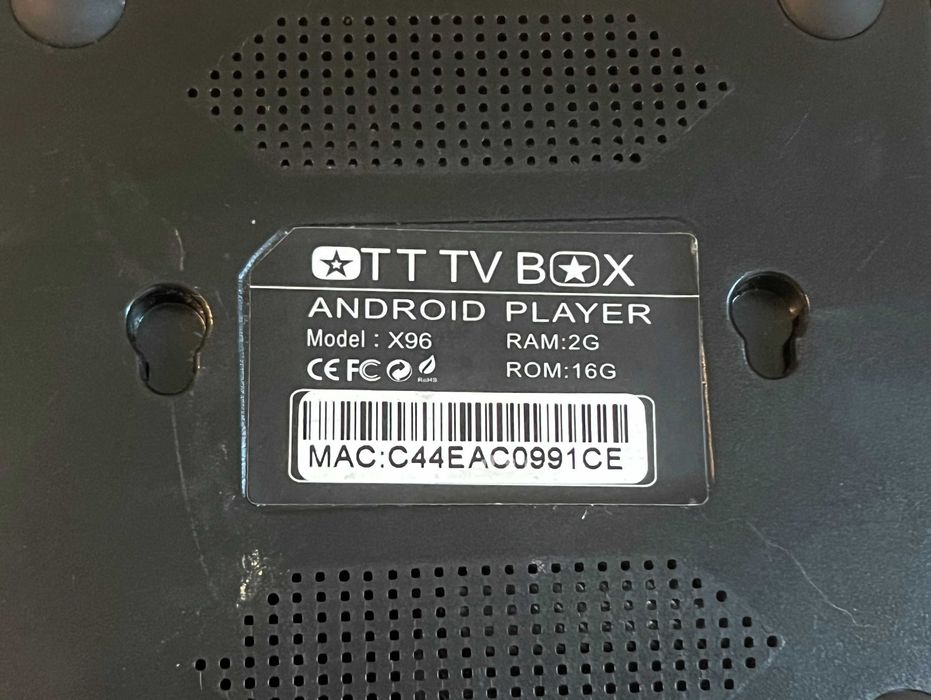 Android tv box X96 2gb ram 16gb rom wifi lan hdmi usb