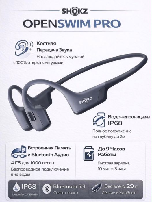 Shokz OpenSwim Pro — оригинал