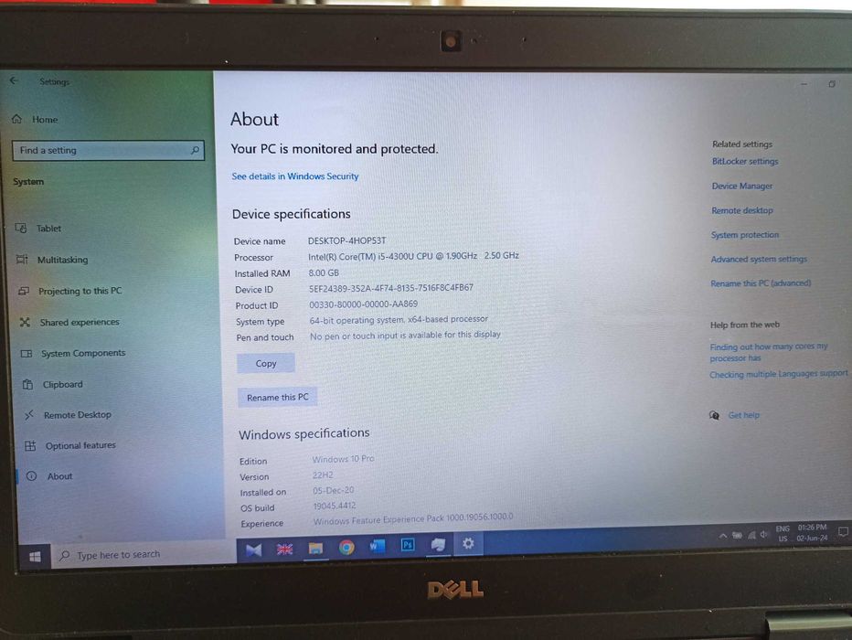 Лаптоп Lenovo E7440 I5-4300U 8GB