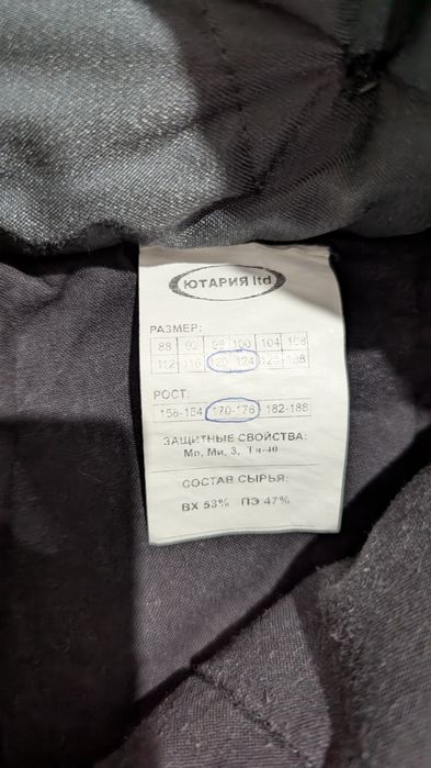 Спецодежда. Утеплённые штаны