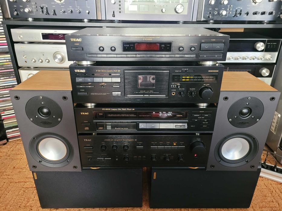linie audio Hi-Fi vintage TEAC + boxe ELTAX Nexus Digital