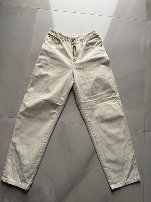 pantaloni de blugi Massimo Dutti crem marimea 40