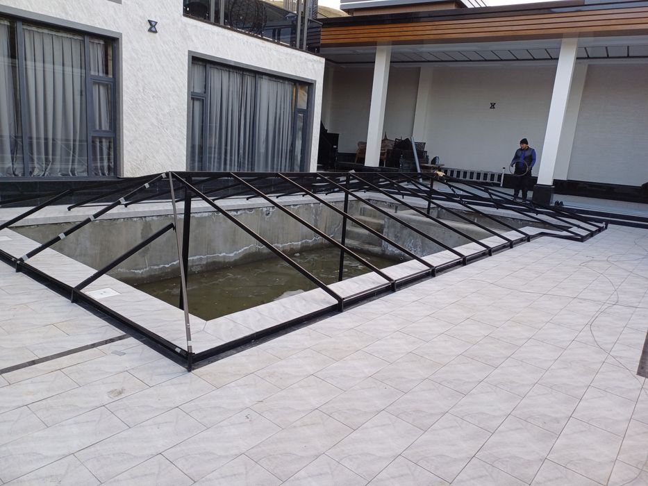 Банер баннер бассен тент baner banner tent bassen установка киламиз