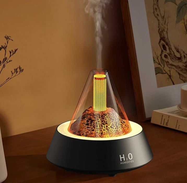 Difuzor aromaterapie ultrasonic si umidificator, lumina ambientala