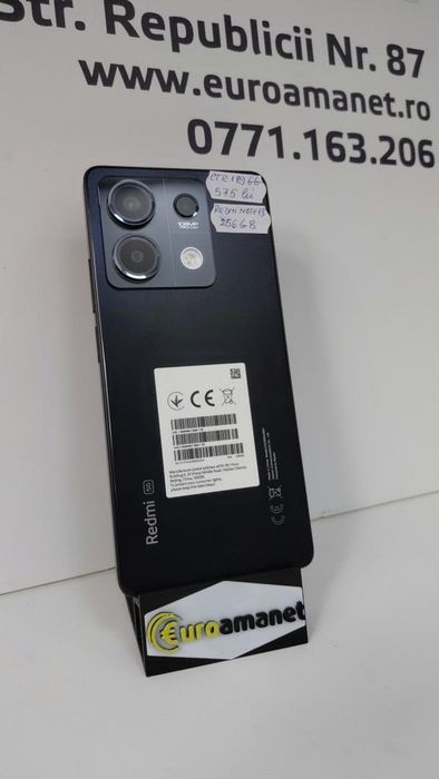 Telefon mobil Xiaomi Redmi Note 13, 8GB RAM, 256GB, Negru -G-