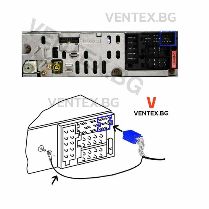 WEFA чейнджър Bluetooth за Skoda Octavia, Fabia, Superb от 2003 - 2008