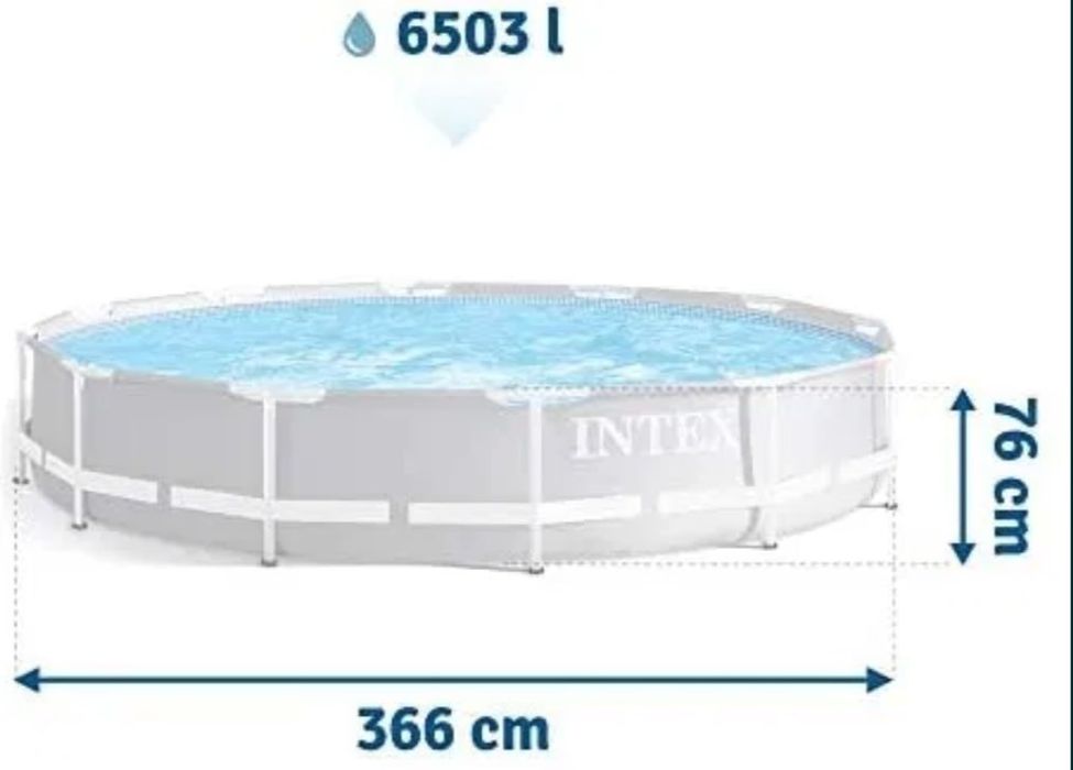 Basen intex 366 cm 76 cm 6503 L