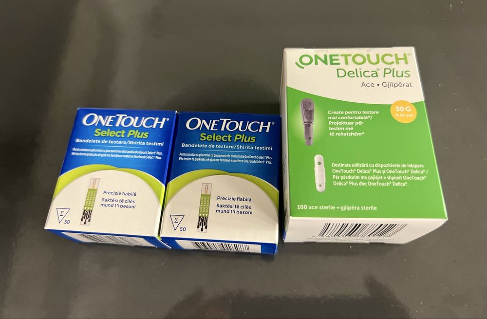 2 cutii teste one touch select plus + ace