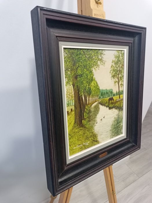 маслена картина ван лиерде: 36 x 42 см, подписана
