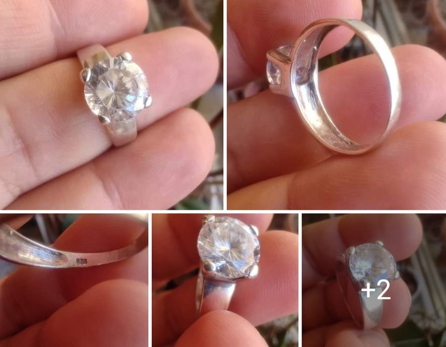 Пръстен с голям циркон, ART обици и висулка с циркон
