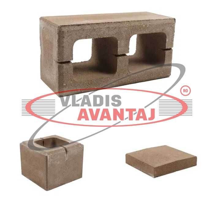 Bolțari 40x20x16 - 20x20x16 și capace gard Gama Rivago si Robusto