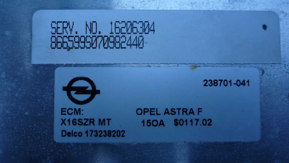 Компютър за Опел астра Ф 1.6