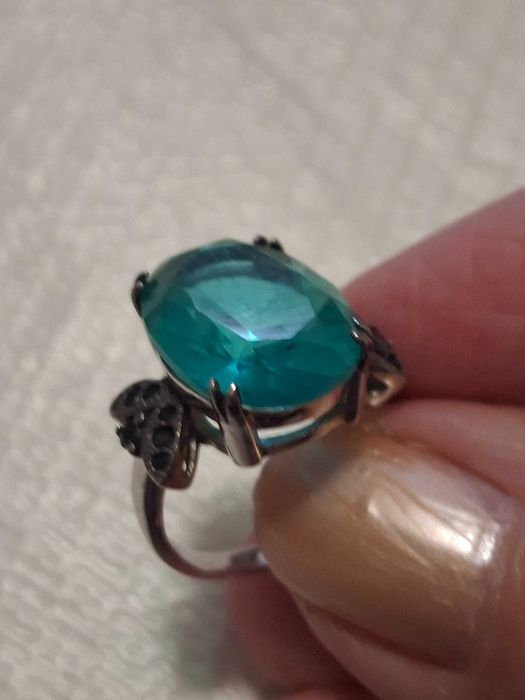 Лот сребро пръстен и обеци