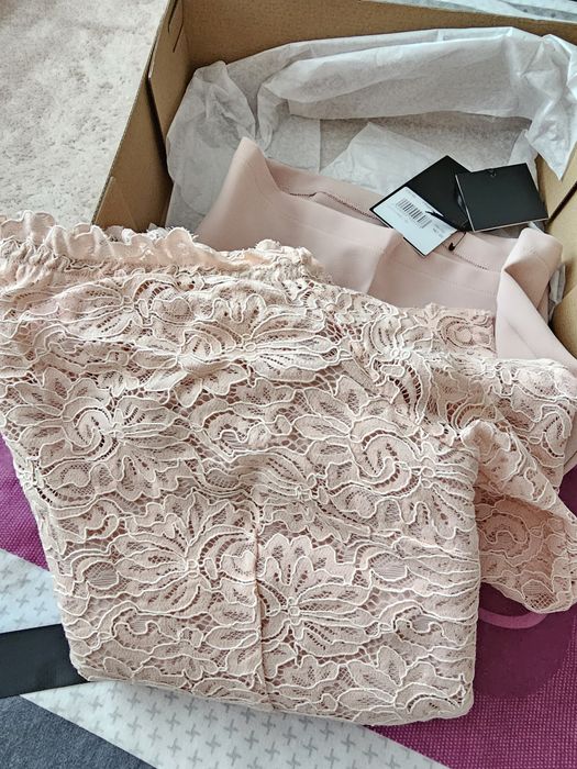 Чисто нов Розов гащеризон с дантела Replica