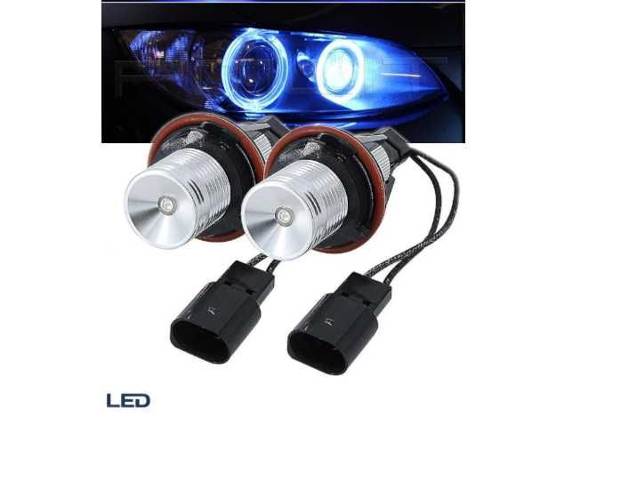 LED крушки Angel Eyes ангелски очи 12V-24V цвят син за BMW  с Canbus