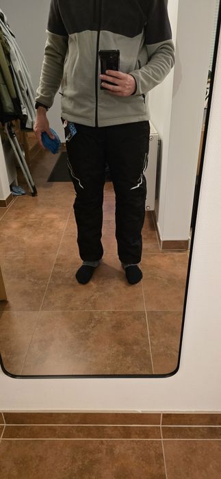 Pantaloni moto iarna XXXL cu protectii si fermoar lateral