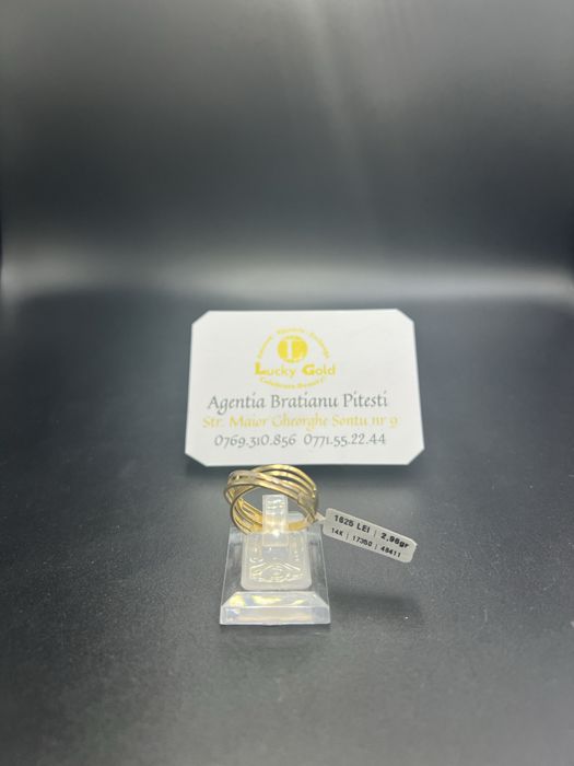 Inel aur 14k 2.96 gr marimea 18 cod 17350