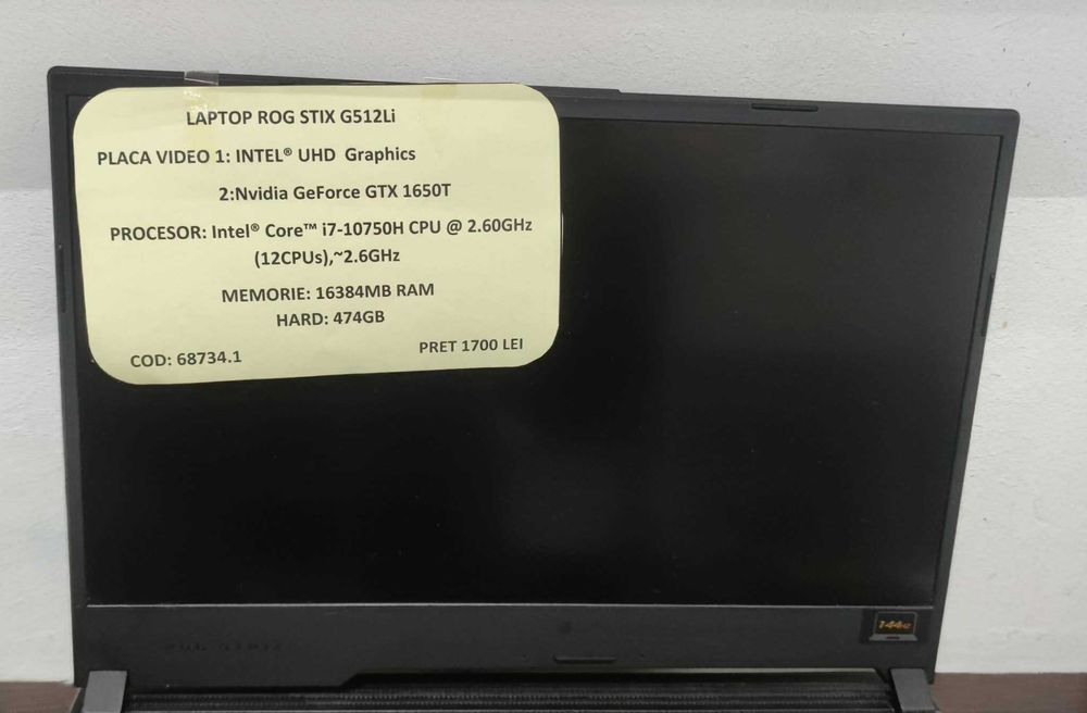 Laptop Rog Strix  G512Li (efn)