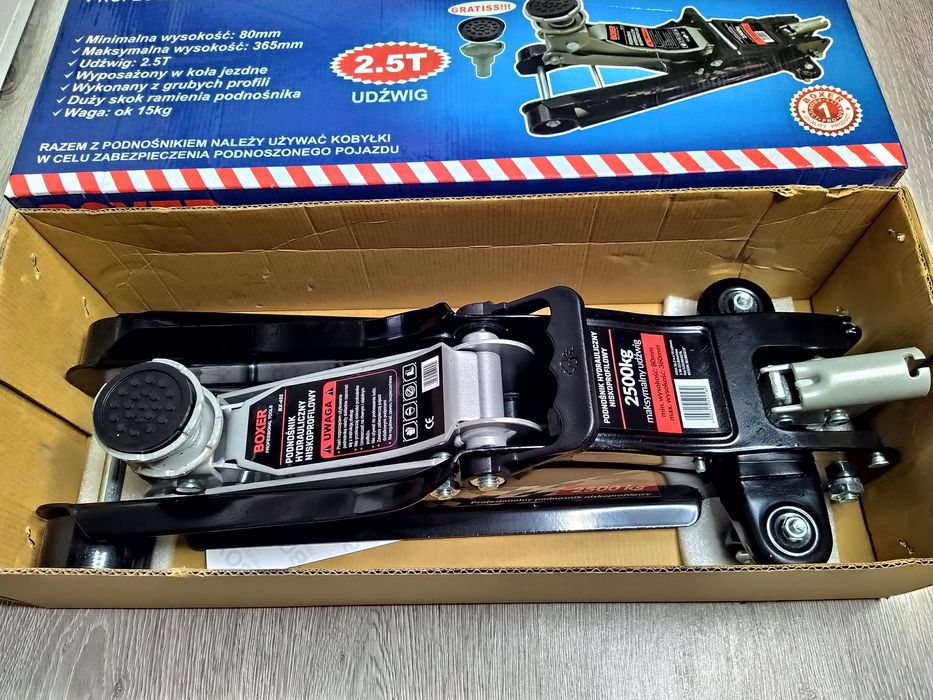 Cric hidraulic 2500 Kg Profil Jos BOXER BX-456, Nou!