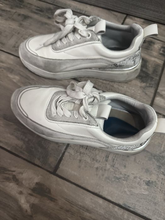 Кожный обувь кроссы, туфли