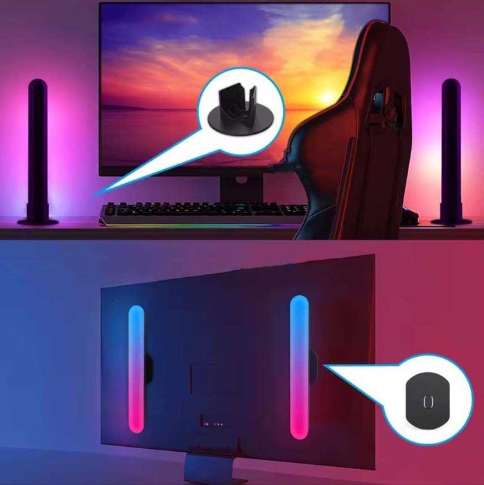 Set Lampi LED Smart, Lumina ambientala, Bluetooth, Aplicatie dedicata