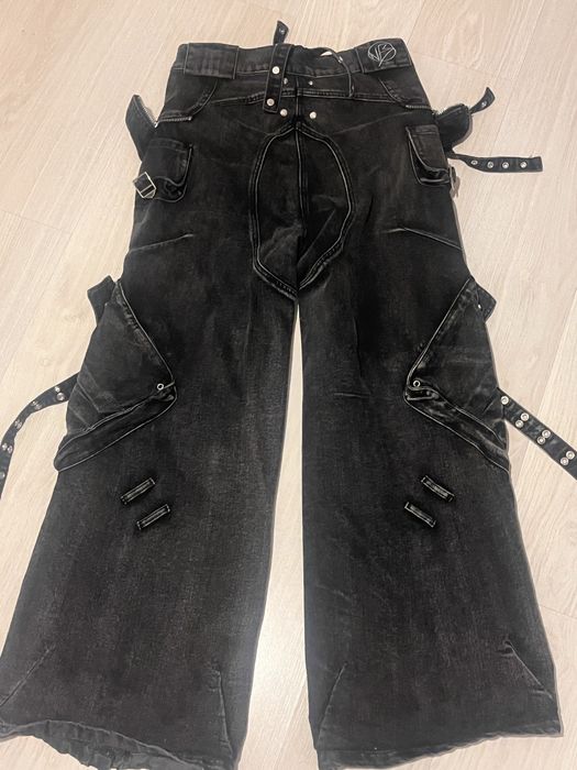 Джинсы NO/FAITH STUDIOS cargo denim black