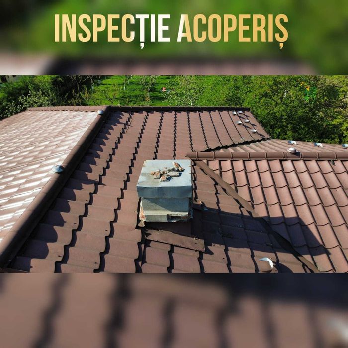Inspecție Acoperiș, Burlane, Hornuri și Îmbinări cu Dronă 4K