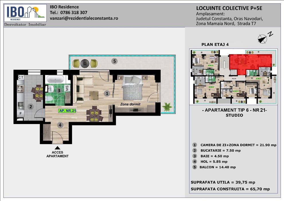 Apart Tip Studio - Mamaia Nord/ Sat - Rate  24 luni- Dezvoltator