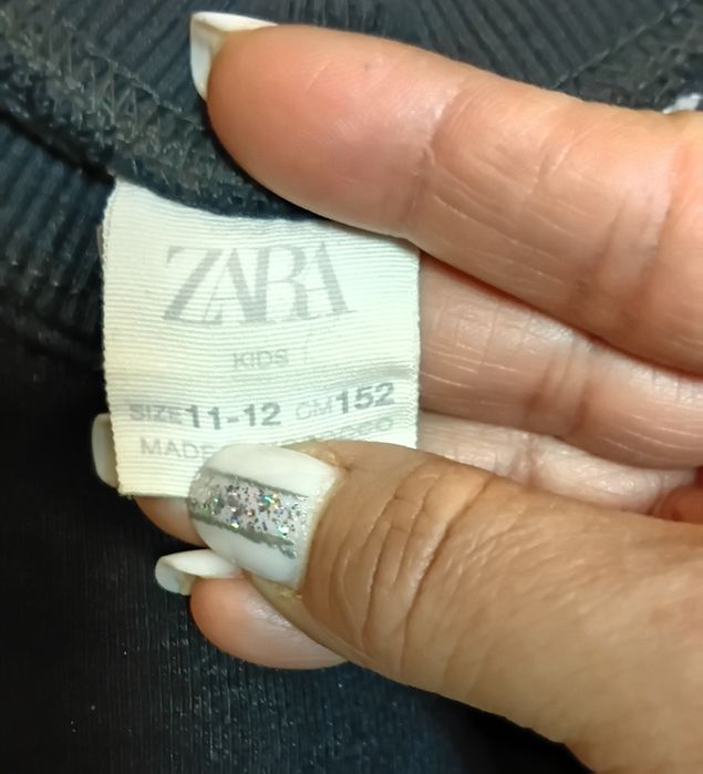 Брендовое тёпленькое платье для девочки 11-12л ZARA.
