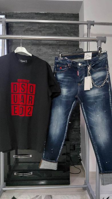 Set blugi și tricou pentru bărbați disquared