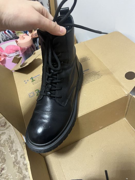 Берцы кожанные женские