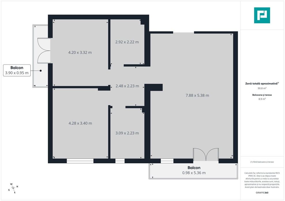Apartamente noi Sântandrei, la alb 2026