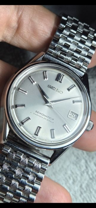 Seiko Seikomatic 39 jewels / Ceas tank argint/ Anker 1930