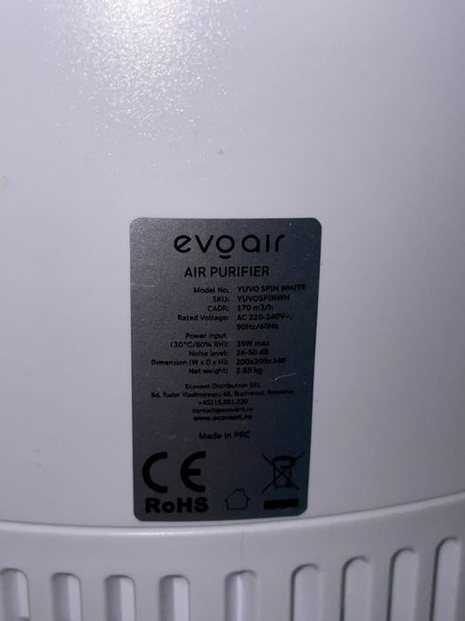 Purificator de aer Evoair, Yuvospin