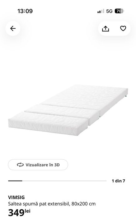 2 paturi Ikea Minnen