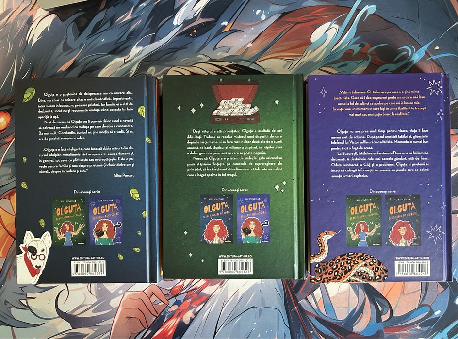 Set 3 carti Olguta de Alex Moldovan, editura Arthur (necitite) + Matilda de Roald Dahl bonus