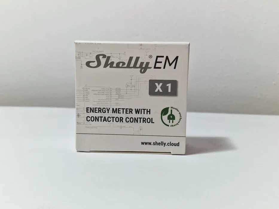 Shelly EM energy meter cu control contactor