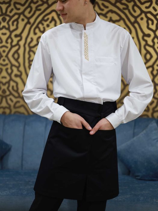 Рубашка/китель официант/повар спецодежда