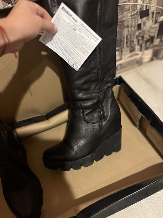 Боти и ботуши естествена кожа Tosca blu alekso тоска блу furla