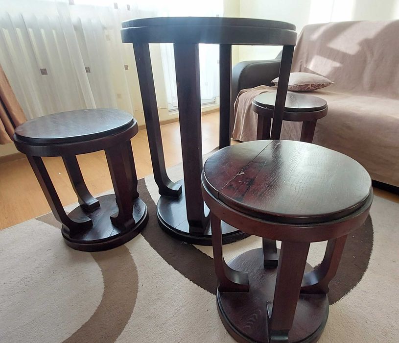 Vand mobilier vechi, lemn masiv, reconditionat, stare foarte buna