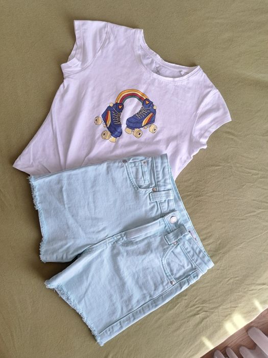 Блузка Pepperts и къси панталонки WOW, размер 134