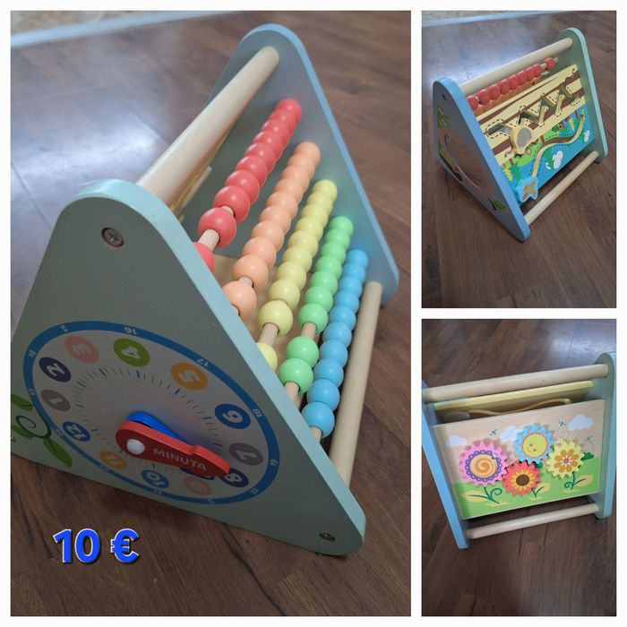 Дървена играчка. Пуф
