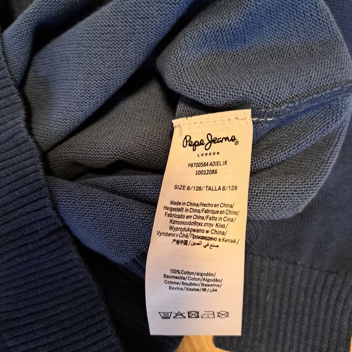 Pepe Jeans London детски пуловер с етикет