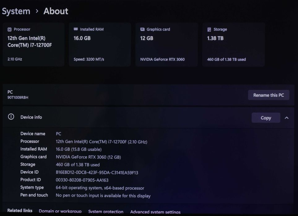 Gaming PC Lenovo + Периферия