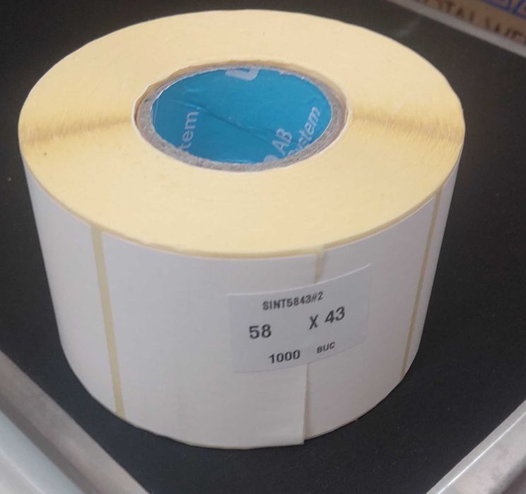 Set 10 role etichete autoadezive termice (58x43 mm) – 10.000 buc